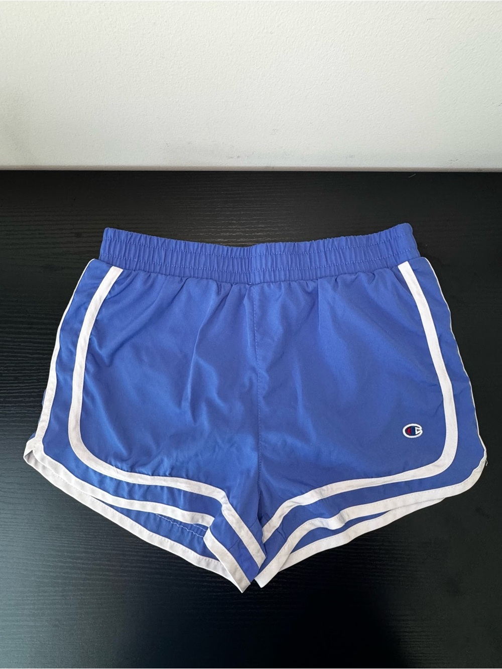 Champion Royal Blue Athletic Shorts with White Trim